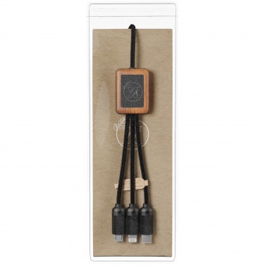 Logo trade promotional merchandise image of: SCX.design C29 3-in-1 bamboo cable