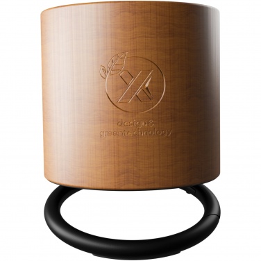 Logo trade promotional products image of: SCX.design S27 3W wooden ring speaker