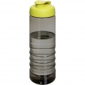 H2O Active® Eco Treble 750 ml flip lid sport bottle, Charcoal / Lime