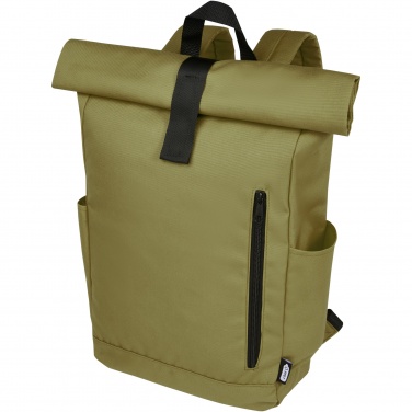 Logotrade promotional product image of: Byron 15.6" GRS RPET roll-top backpack 18L