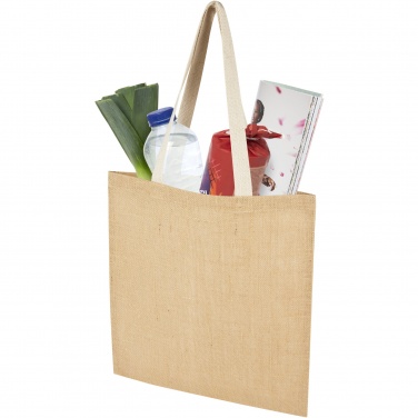 Logo trade business gift photo of: Juta 300 g/m² jute tote bag 7L