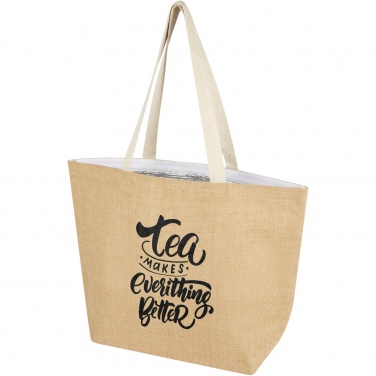 Logo trade corporate gift photo of: Juta 300 g/m² jute cooler tote bag 12L