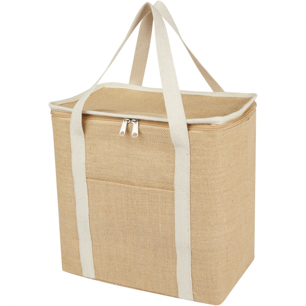 Logo trade promotional products picture of: Juta 300 g/m² jute cooler bag 19L