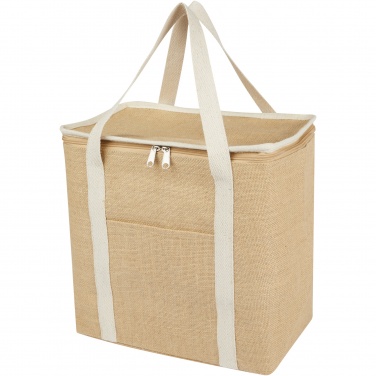 Logo trade advertising products picture of: Juta 300 g/m² jute cooler bag 19L