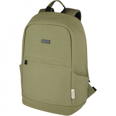 Logotrade promotional product picture of: Joey 15.6" GRS recycled canvas anti-theft laptop backpack 18L