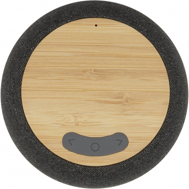 Logo trade corporate gift photo of: Ecofiber bamboo/RPET Bluetooth® speaker and wireless charging pad