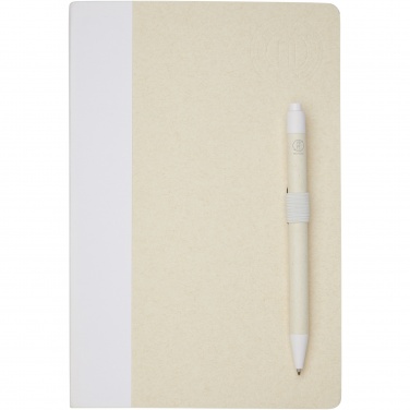 Logotrade corporate gifts photo of: Dairy Dream A5 size reference recycled milk cartons notebook and ballpoint pen set