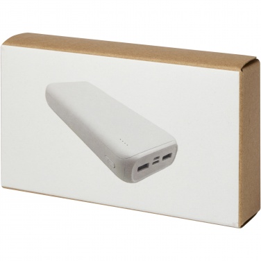 Logo trade promotional products image of: Electro 20.000 mAh recycled plastic power bank 