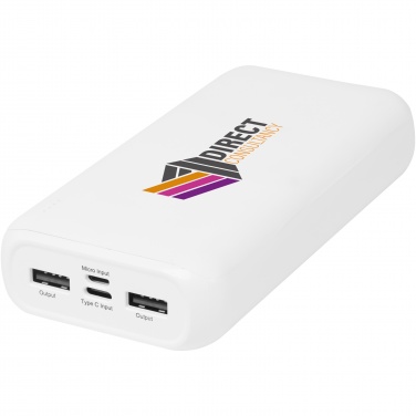 Logo trade promotional merchandise picture of: Electro 20.000 mAh recycled plastic power bank 