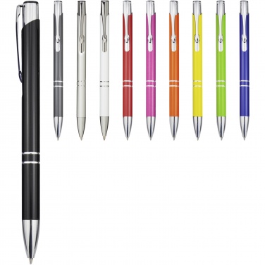 Logo trade promotional gift photo of: Moneta recycled aluminium ballpoint pen