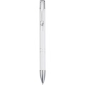 Moneta recycled aluminium ballpoint pen, White