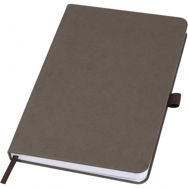 Logo trade promotional giveaways picture of: Fabianna crush paper hard cover notebook