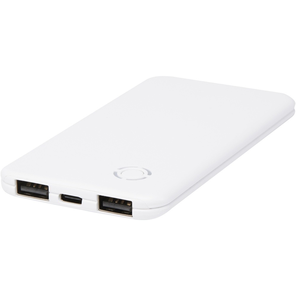 Logo trade promotional merchandise image of: Slender 4000 mAh slim dual power bank