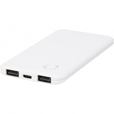 Logo trade business gift photo of: Slender 4000 mAh slim dual power bank