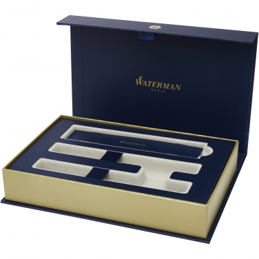 Logo trade promotional merchandise image of: Waterman Allure rollerball and ballpoint pen set 