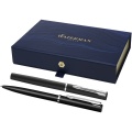 Waterman Allure rollerball and ballpoint pen set , Solid black