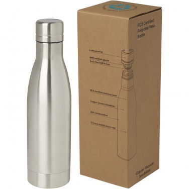 Logo trade promotional giveaways image of: Vasa 500 ml RCS certified recycled stainless steel copper vacuum insulated bottle