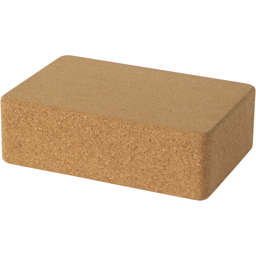 Logo trade promotional products image of: Trikona cork yoga brick