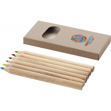 Logo trade promotional items image of: Artemaa 6-piece pencil colouring set