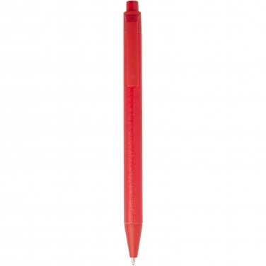 Logo trade promotional product photo of: Chartik monochromatic recycled paper ballpoint pen with matte finish