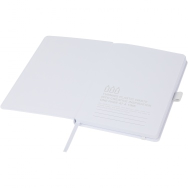 Logo trade promotional merchandise photo of: Thalaasa ocean-bound plastic hardcover notebook