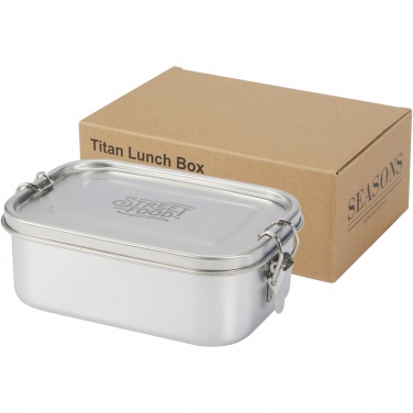 Logo trade promotional giveaways picture of: Titan recycled stainless steel lunch box