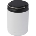 Doveron 500 ml recycled stainless steel insulated lunch pot, White