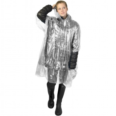 Logotrade promotional gift picture of: Mayan recycled plastic disposable rain poncho with storage pouch