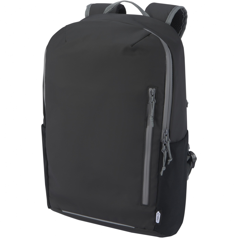 Logotrade promotional gift picture of: Aqua 15" GRS recycled water resistant laptop backpack 21L