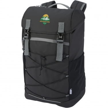 Logo trade promotional giveaway photo of: Aqua 15.6" GRS recycled water resistant laptop backpack 23L