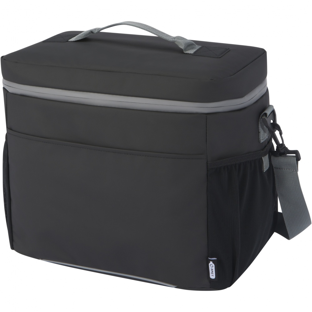 Logo trade promotional giveaways image of: Aqua 20-can GRS recycled water resistant cooler bag 22L