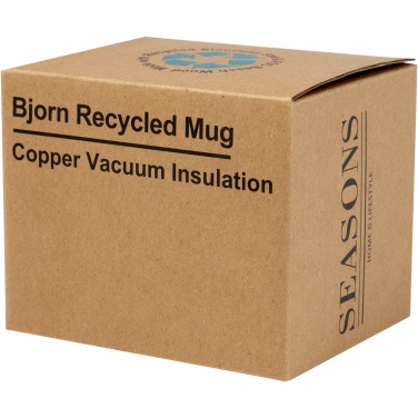 Logo trade promotional items picture of: Bjorn 360 ml RCS certified recycled stainless steel mug with copper vacuum insulation