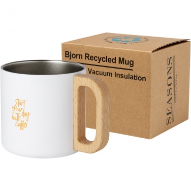 Logo trade advertising products picture of: Bjorn 360 ml RCS certified recycled stainless steel mug with copper vacuum insulation