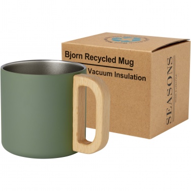 Logotrade promotional giveaways photo of: Bjorn 360 ml RCS certified recycled stainless steel mug with copper vacuum insulation