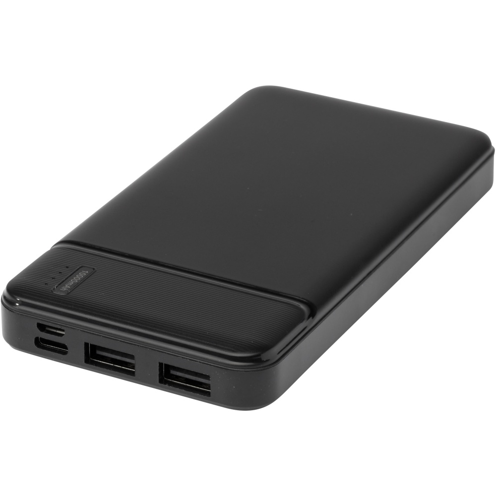 Logo trade promotional products image of: Loop 10.000 mAh recycled plastic power bank 