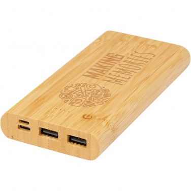 Logotrade promotional items photo of: Tulda 10.000 mAh bamboo power bank