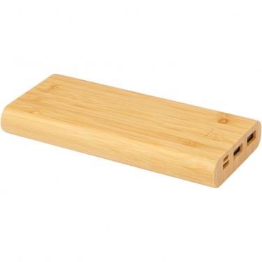 Logo trade promotional products image of: Tulda 10.000 mAh bamboo power bank