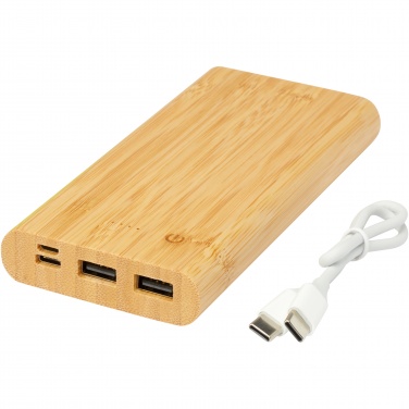 Logo trade corporate gift photo of: Tulda 10.000 mAh bamboo power bank