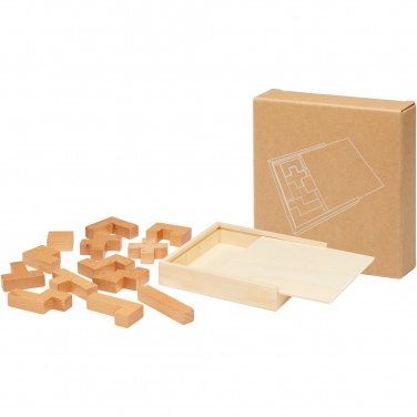 Logo trade promotional gift photo of: Bark wooden puzzle