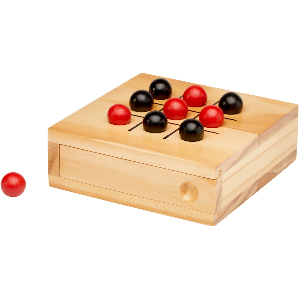 Logotrade promotional item picture of: Strobus wooden tic-tac-toe game