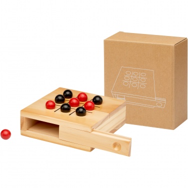 Logo trade promotional gifts picture of: Strobus wooden tic-tac-toe game