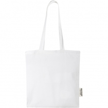 Logotrade promotional product picture of: Madras 140 g/m2 GRS recycled cotton tote bag 7L