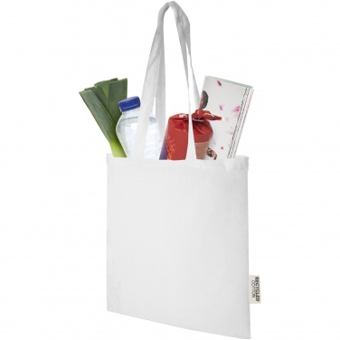 Logo trade advertising product photo of: Madras 140 g/m2 GRS recycled cotton tote bag 7L