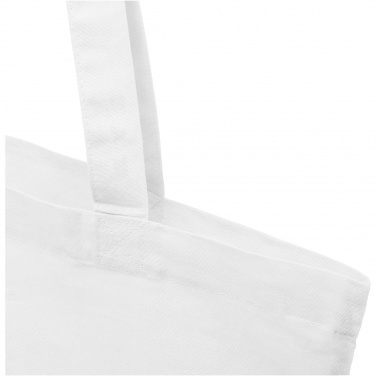 Logo trade promotional items image of: Madras 140 g/m2 GRS recycled cotton tote bag 7L