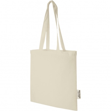 Logo trade advertising products picture of: Madras 140 g/m2 GRS recycled cotton tote bag 7L