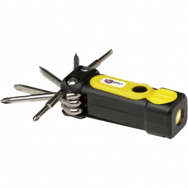 Logo trade promotional giveaways picture of: Octo 8-in-1 RCS recycled plastic screwdriver set with torch