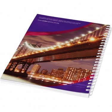 Logo trade promotional giveaways picture of: Desk-Mate® A5 spiral notebook with printed back cover