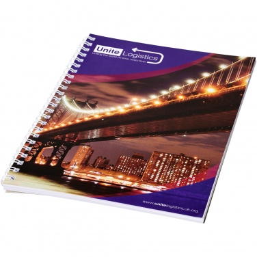 Logo trade advertising products picture of: Desk-Mate® A5 spiral notebook with printed back cover