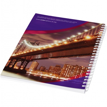 Logotrade promotional merchandise image of: Desk-Mate® A4 spiral notebook with printed back cover