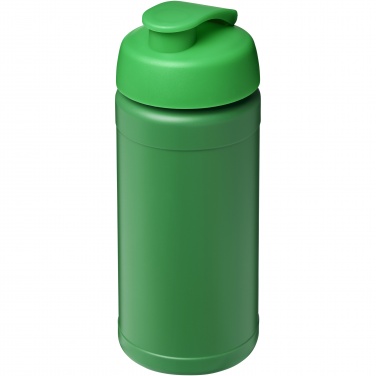 Logotrade promotional product image of: Baseline 500 ml recycled sport bottle with flip lid